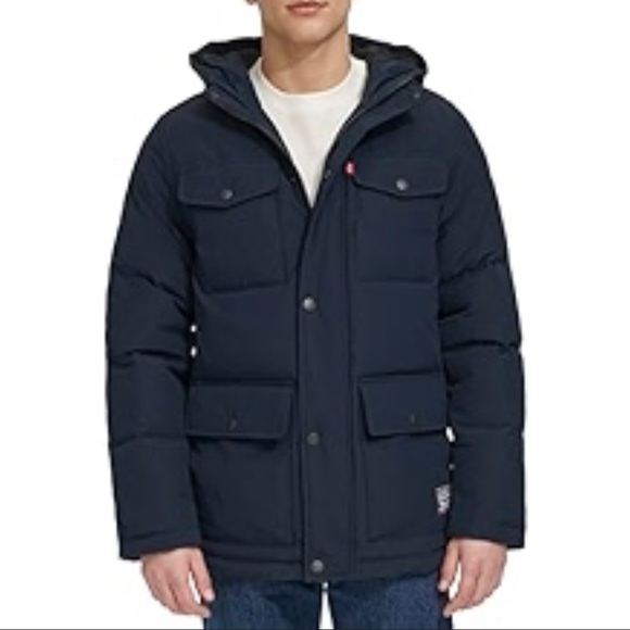Levi’s Arctic Cloth Mid Length Water Resistant Coat - Picture 1 of 8